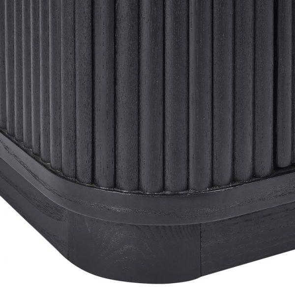 lou louis black fluted sideboard detail
