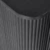 lou louis black fluted sideboard detail