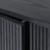 lou louis black fluted sideboard detail