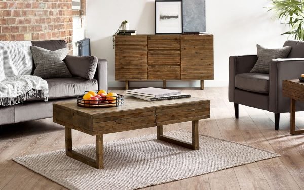 wob woburn drawer coffee table roomset