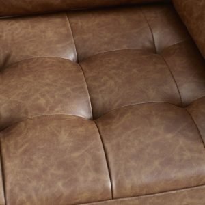 HEN HenleySeaterSofa BrownFauxLeatherDetail jpg