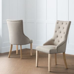 loire button back dining chair roomset