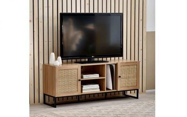 padstow tv unit oak roomset