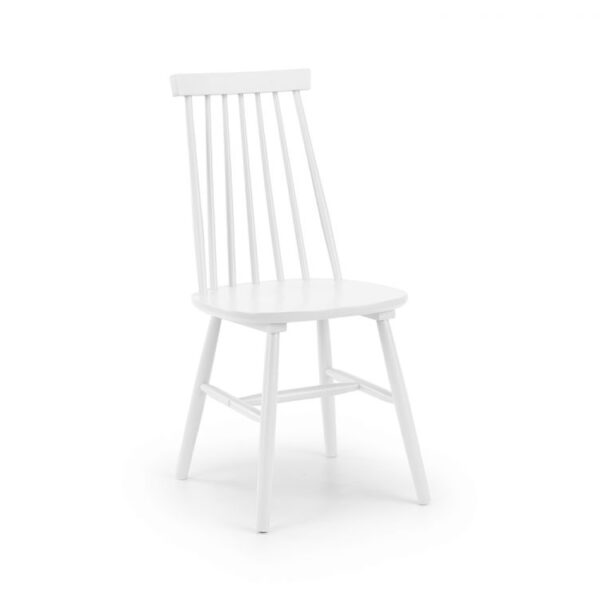 ala alassio spindle back dining chair white cutout