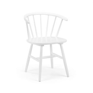 mod mod modena curved back dining chair white cutout