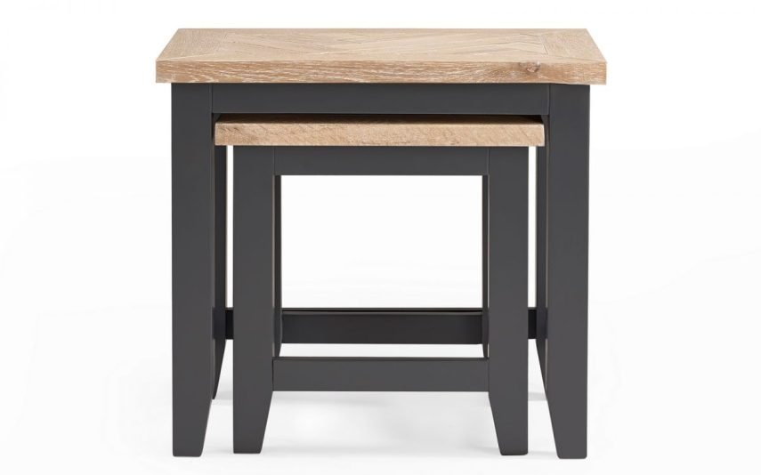 bordeaux nest of tables closed front