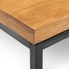 brooklyn square coffee table corner detail