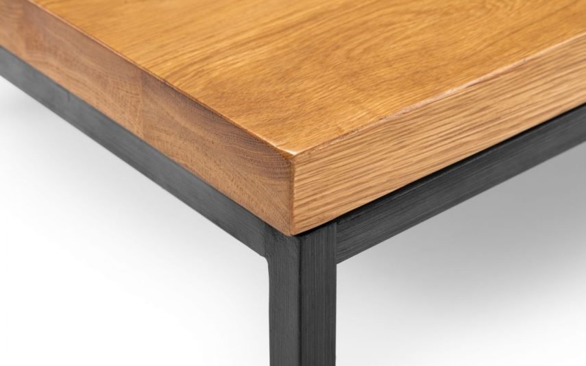 brooklyn square coffee table corner detail