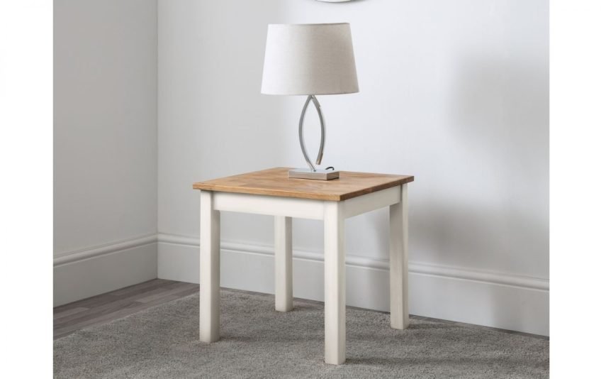 coxmoor white oak lamp table roomset