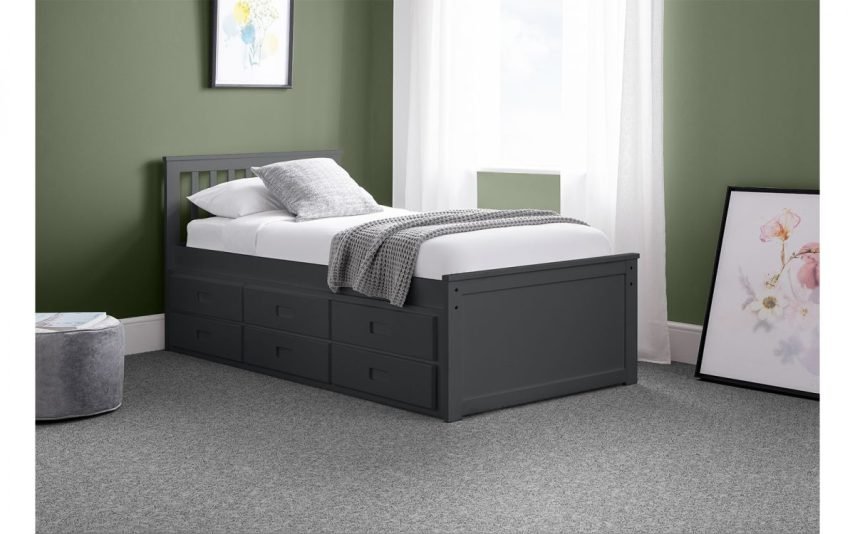 maisie bed roomset anthracite