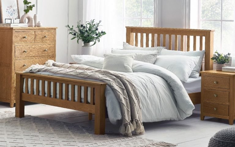 mal mallory hfe cm double bed oak roomset