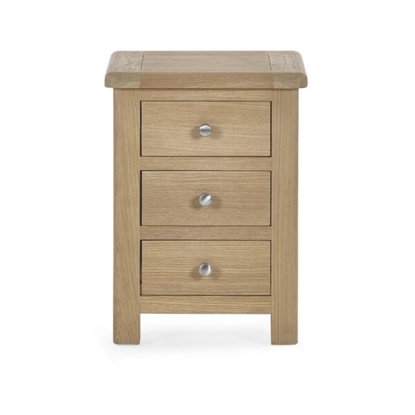 mem memphis limed oak drawer bedside cutout