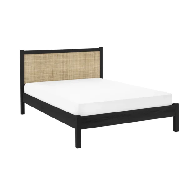 PAD Padstow Black Rattan cm Double Bed Cutout aabde fb e bf fbadeec