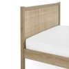 pad padstow oak rattan cm double bed detail