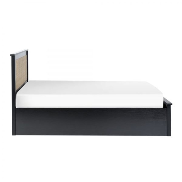 pad padstow black rattan ottoman cm double cutout