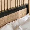 pad padstow black rattan ottoman cm double detail