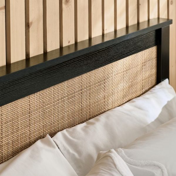 pad padstow black rattan ottoman cm double detail