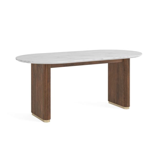 G OvalDiningTable MarbleTop ()