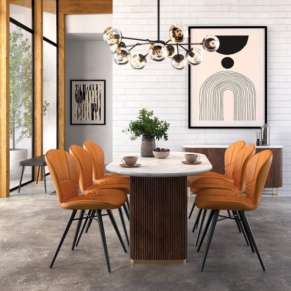 G OvalDiningTable MarbleTop ()