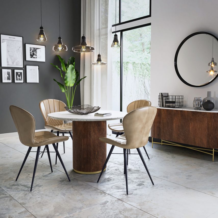 Harvard Round Dining Table Set'