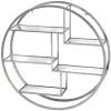 Large Circular Silver Wall Hanging Multi Shelf 2 jpg