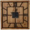 Williston Square Large Wooden Wall Clock 2 jpg