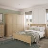 Lydford Oak Bedroom Metal Knobs ()