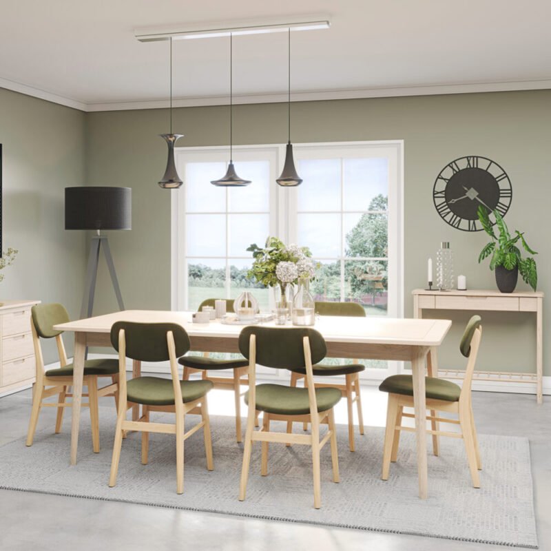 Bergen Extender Table Green Fabrics x c default