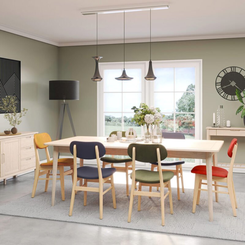 Bergen Extender Table Mixed Fabrics x c default ()