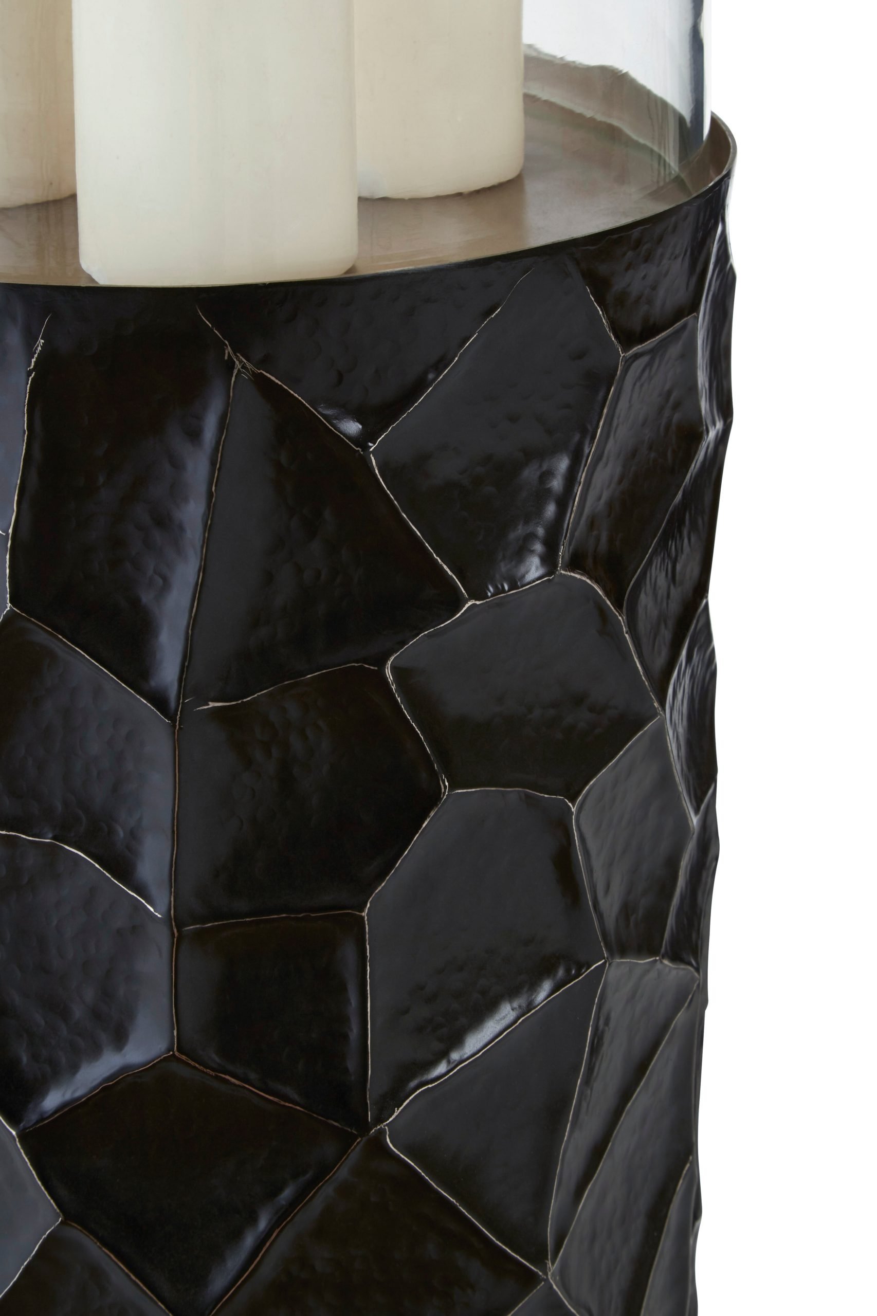 Armonia Small Floor Standing Hurricane Candle Holder in Black 5 scaled jpeg