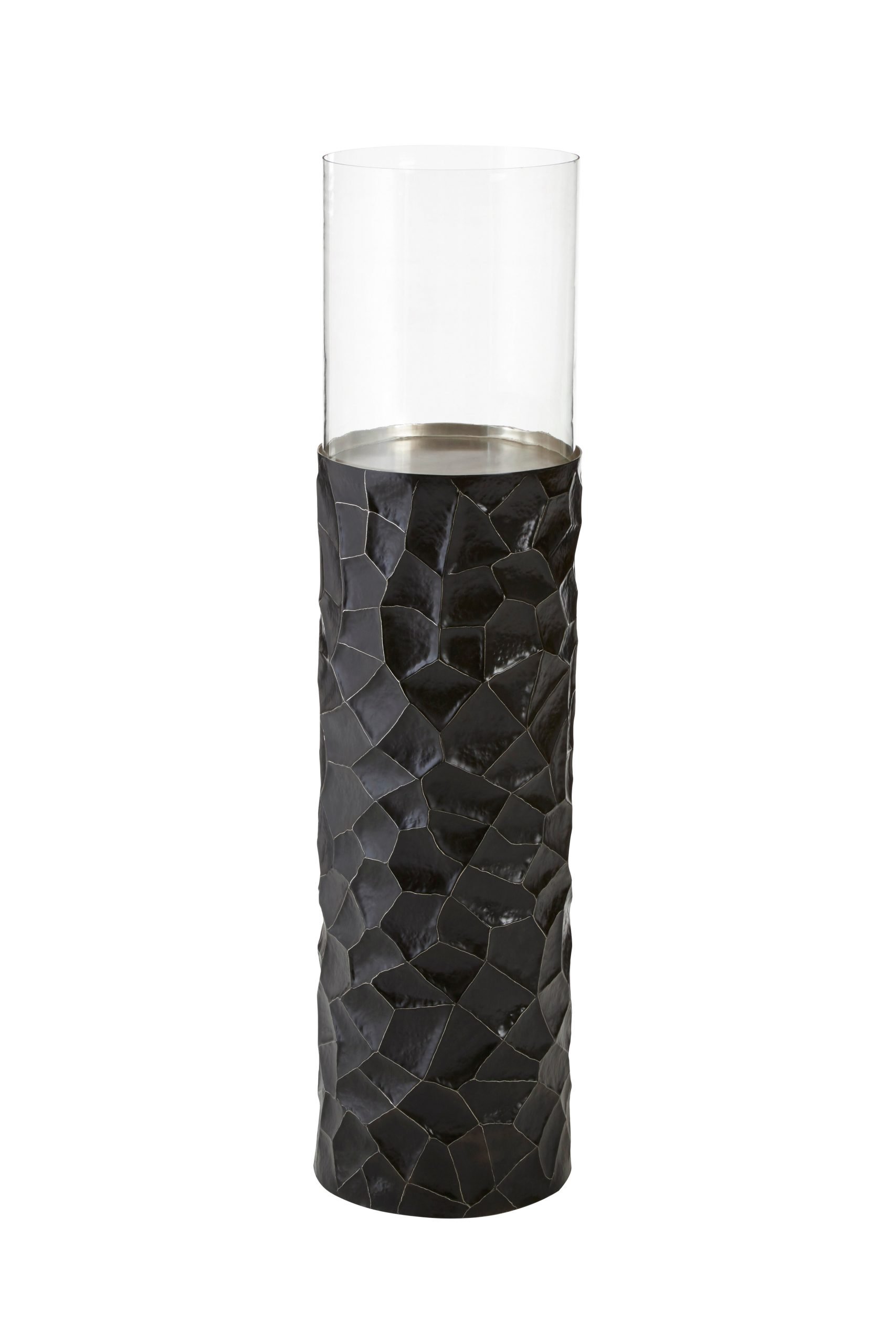 Armonia Small Floor Standing Hurricane Candle Holder in Black 3 scaled jpeg