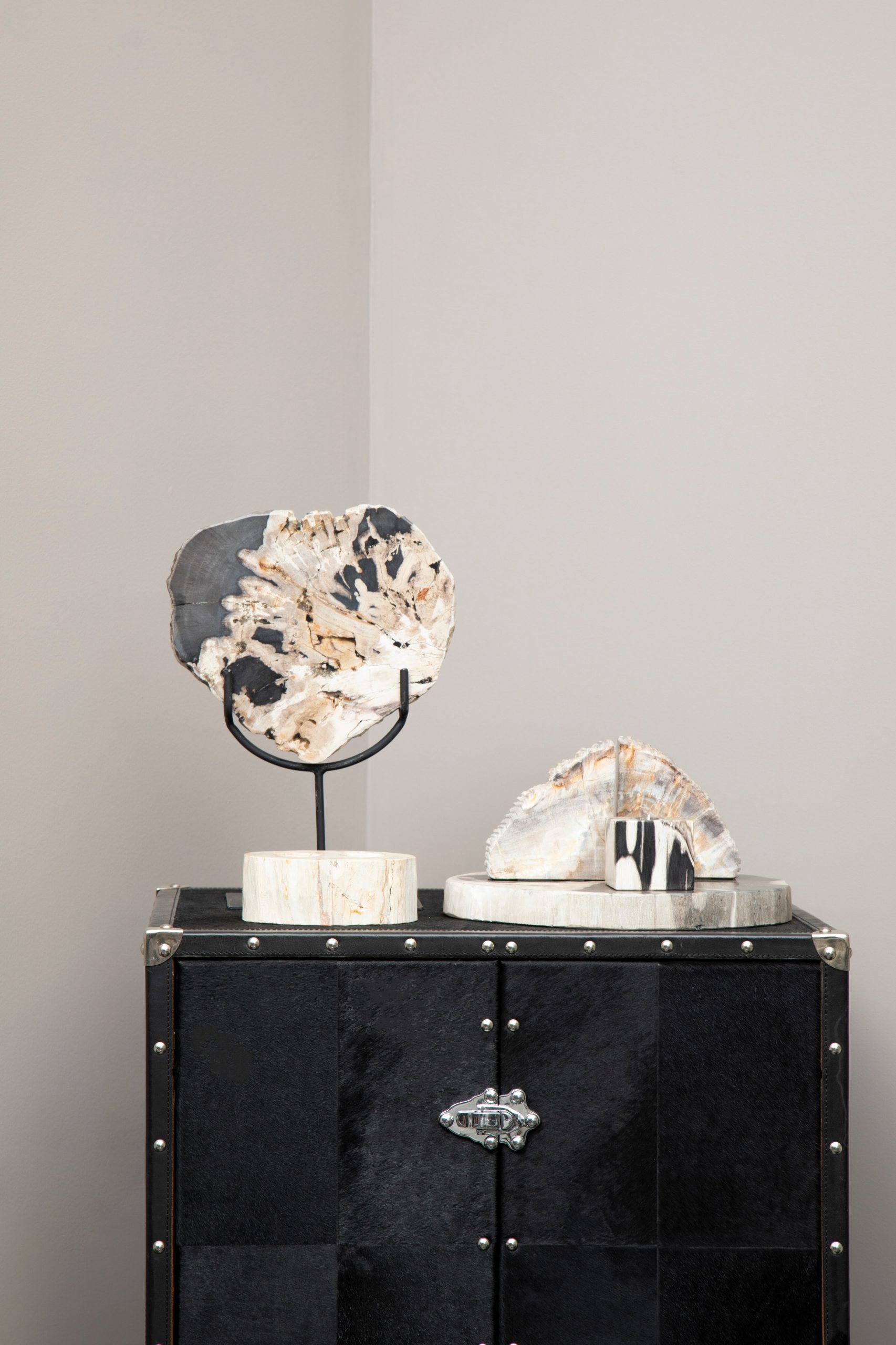 Ramioli Petrified Wood Double Candle Holder 6 scaled jpeg