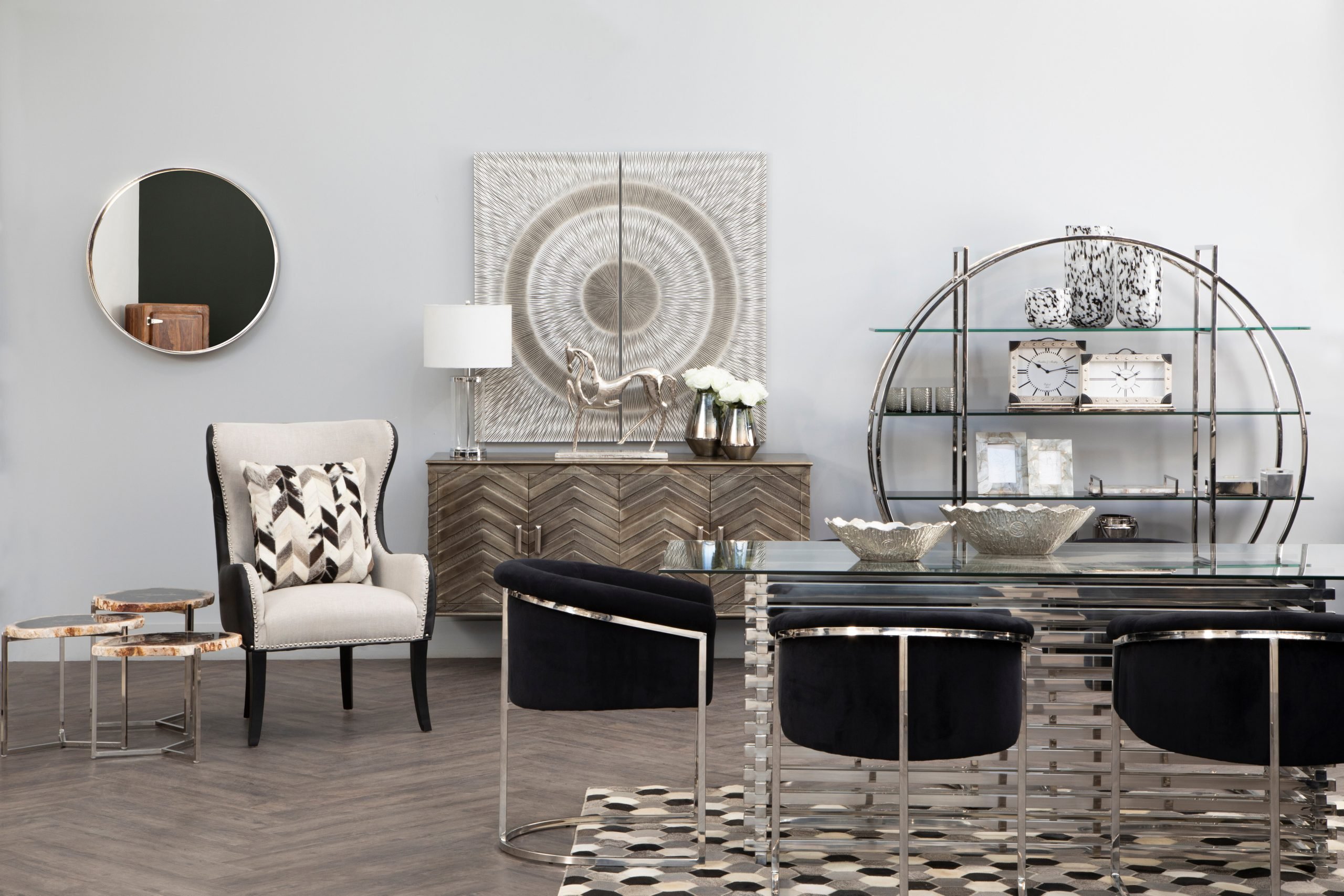 Sirocco Large Hair on Leather Hexagon Patchwork Rug 8 scaled jpeg