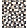 Sirocco Large Hair on Leather Hexagon Patchwork Rug 1 scaled e jpeg