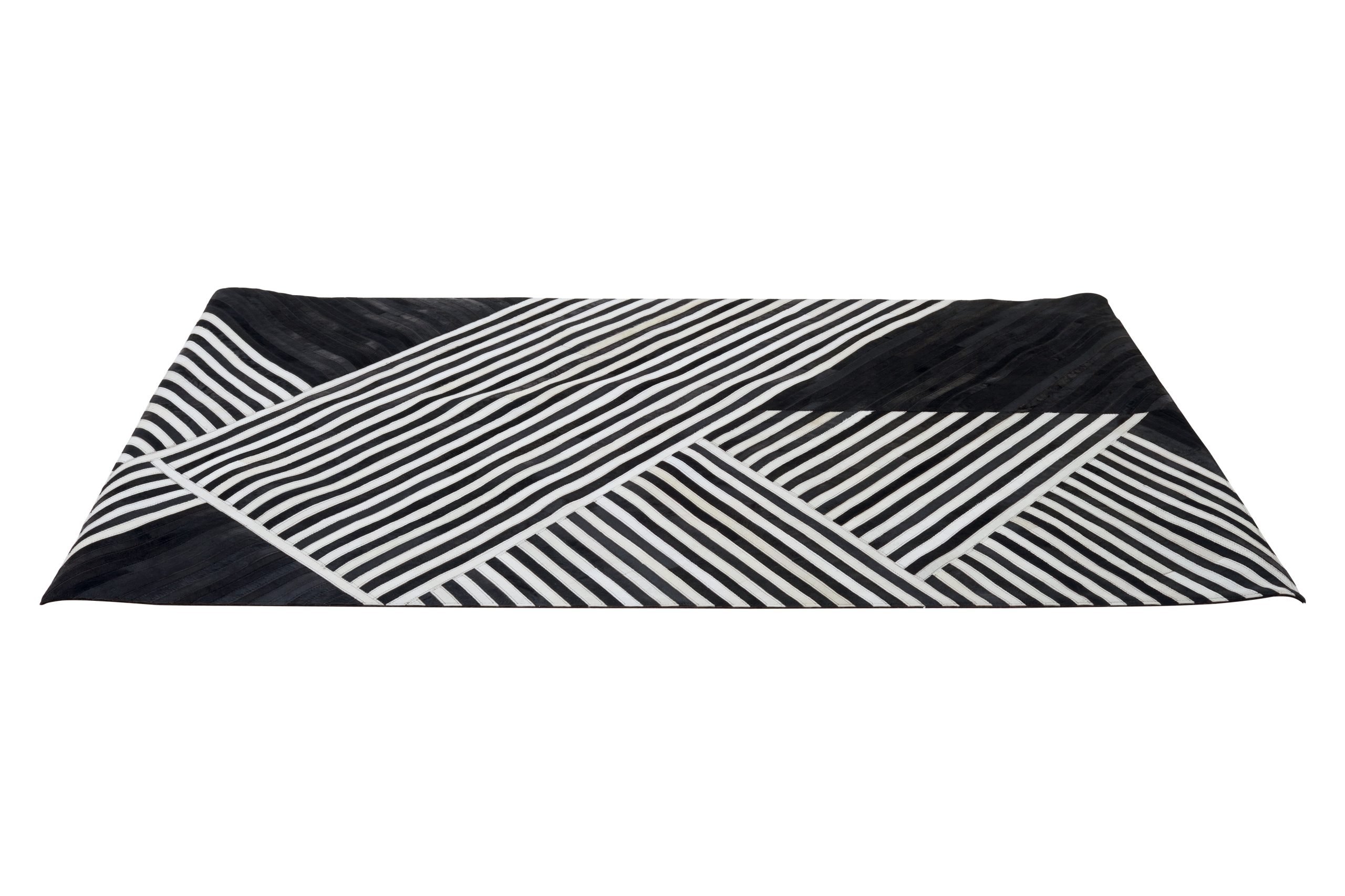Sirocco Large Black And White Hair on Leather Rug 9 scaled jpeg