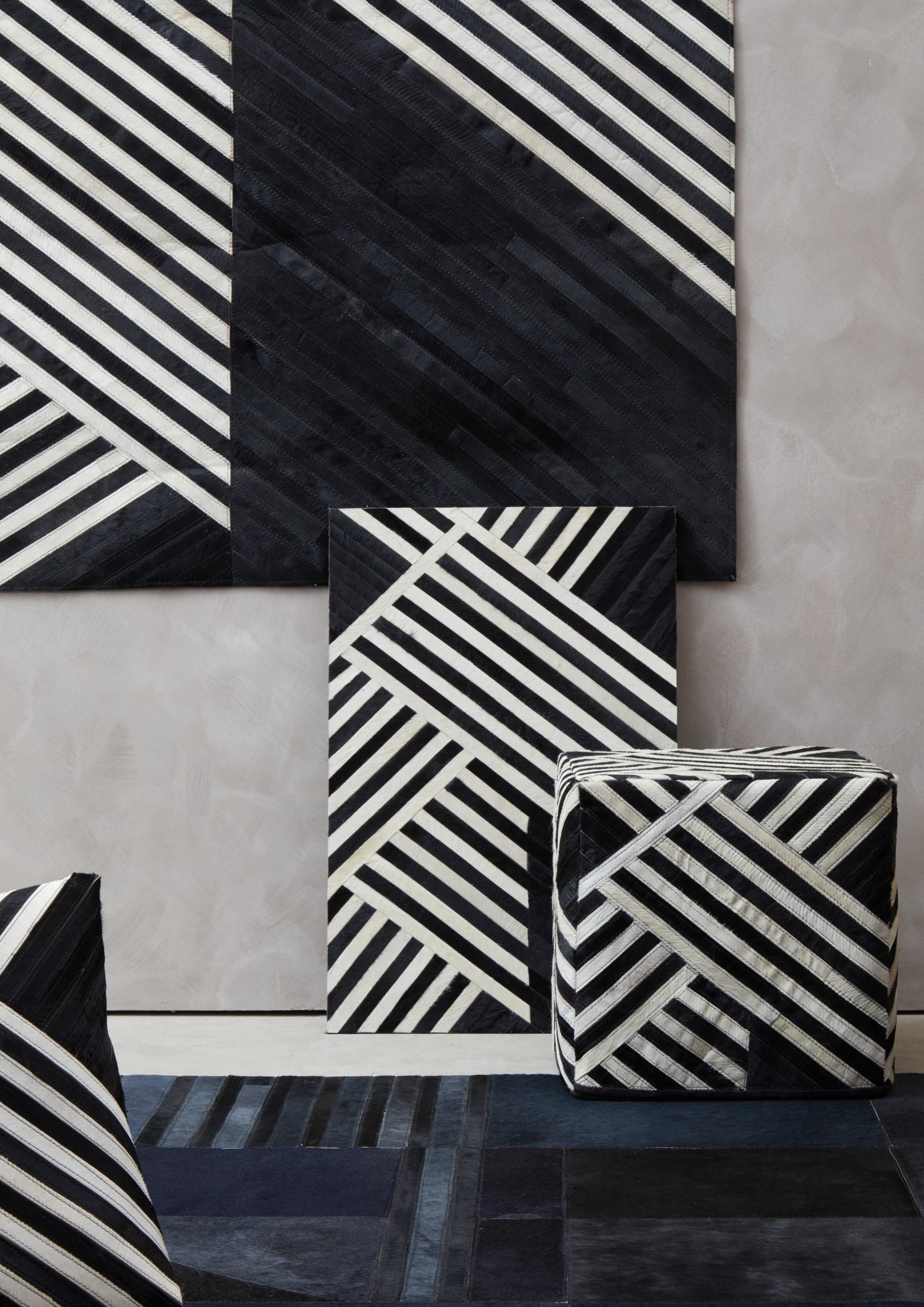 Sirocco Large Black And White Hair on Leather Rug 8 scaled jpeg
