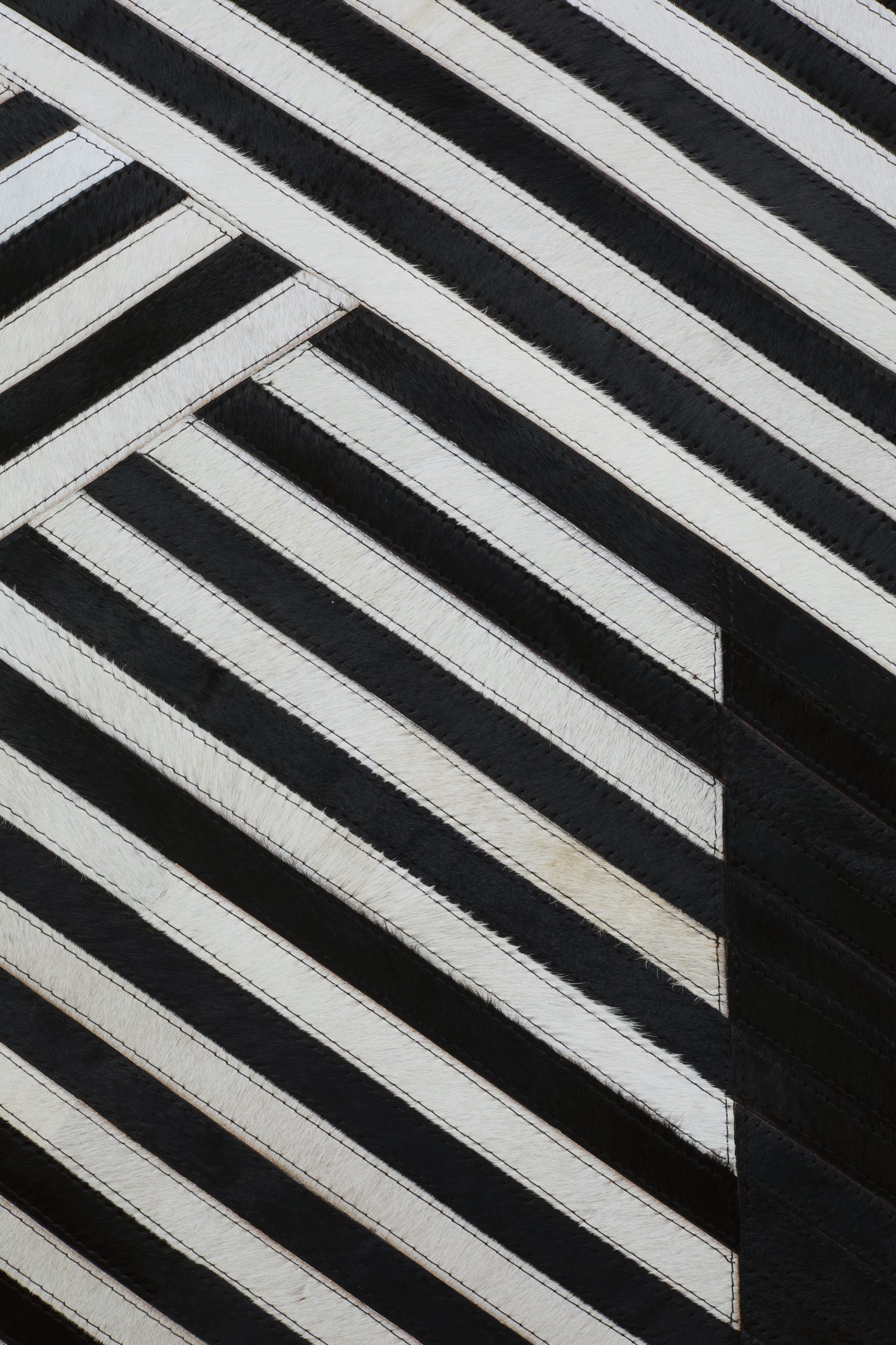 Sirocco Large Black And White Hair on Leather Rug 4 scaled jpeg