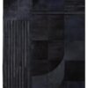 Sirocco Large Deco Black And Grey Hair on Leather Rug 1 scaled jpeg