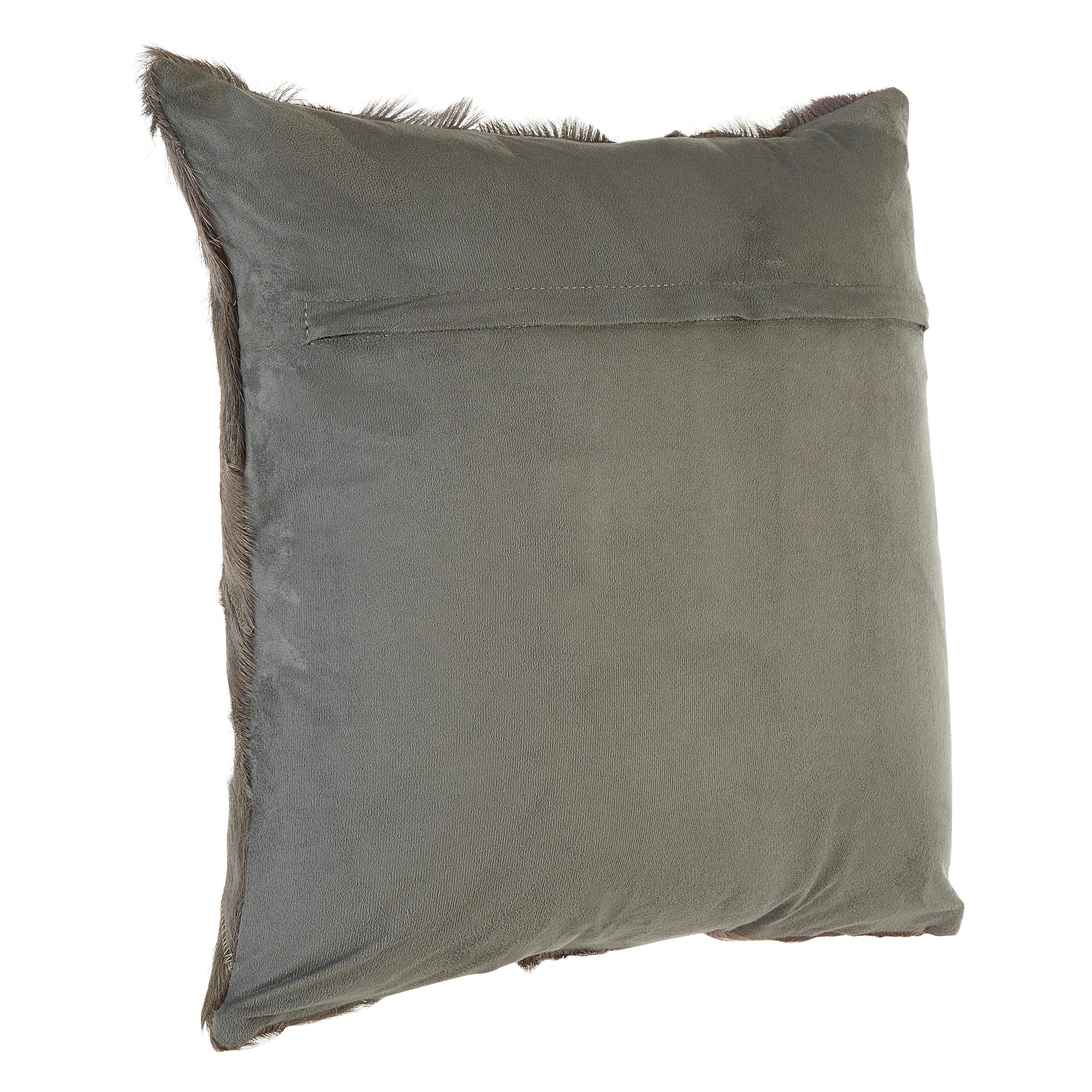 Sirocco Grey Chevron Hair on Leather Patchwork Cushion 7 scaled jpeg