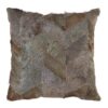Sirocco Grey Chevron Hair on Leather Patchwork Cushion 2 scaled jpeg