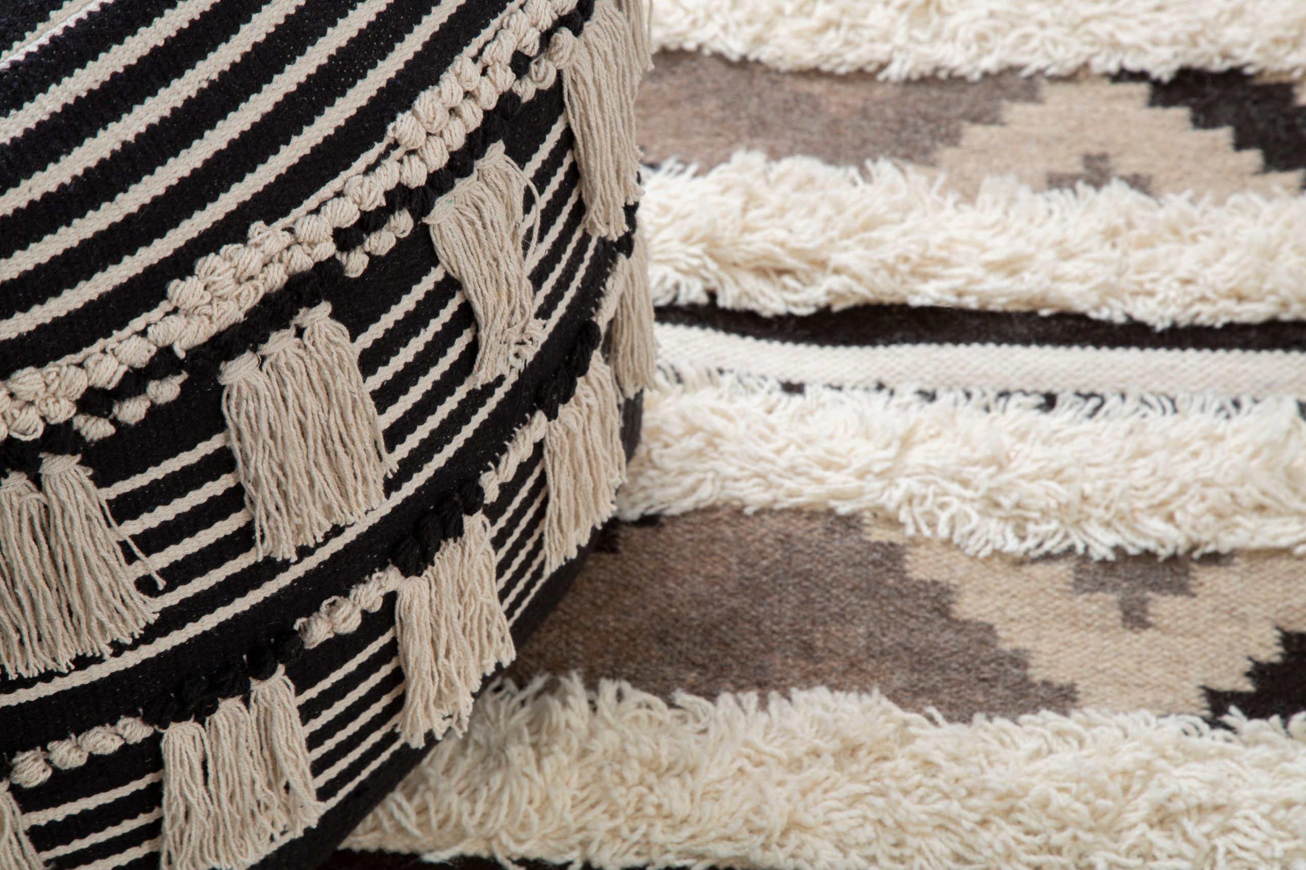 Circolo Black Pouffe 7 scaled jpeg
