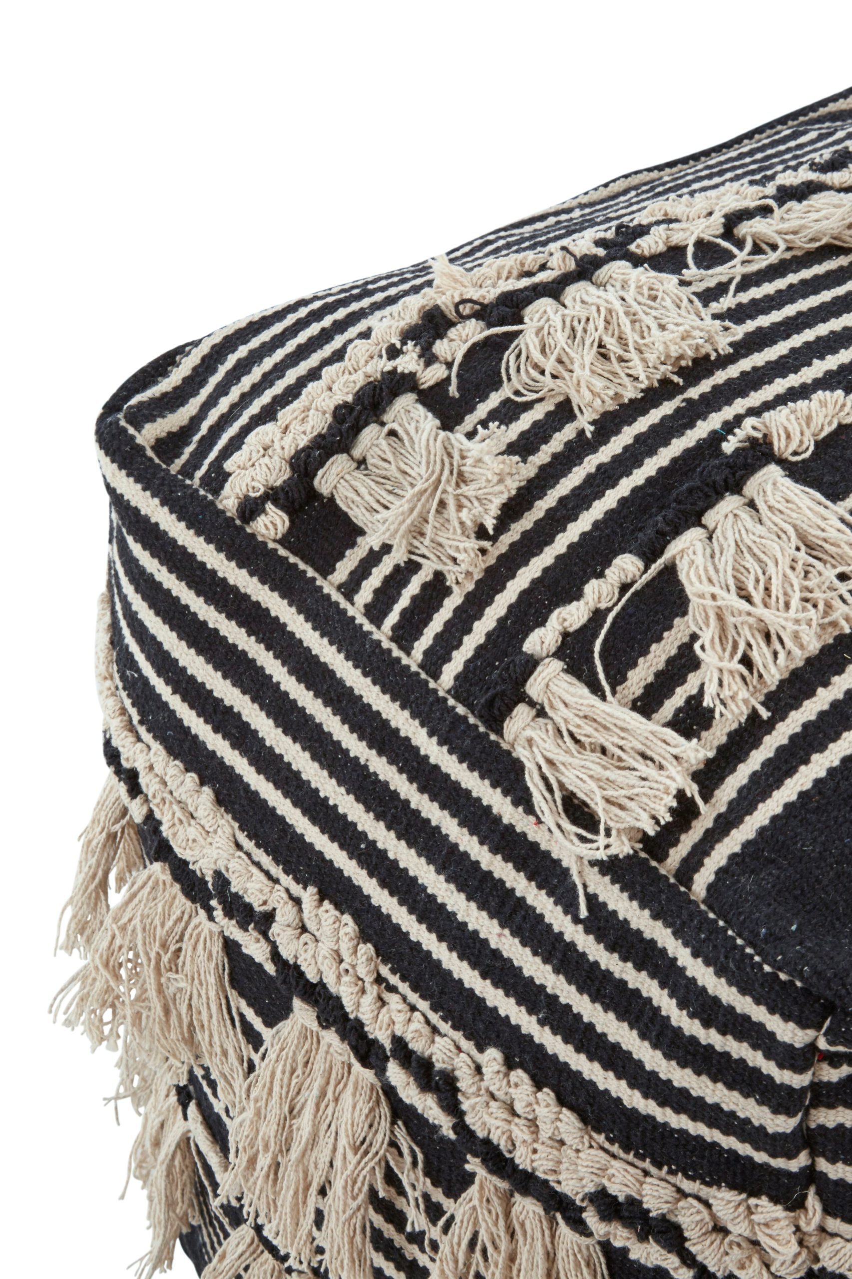 Circolo Black Pouffe 6 scaled jpeg