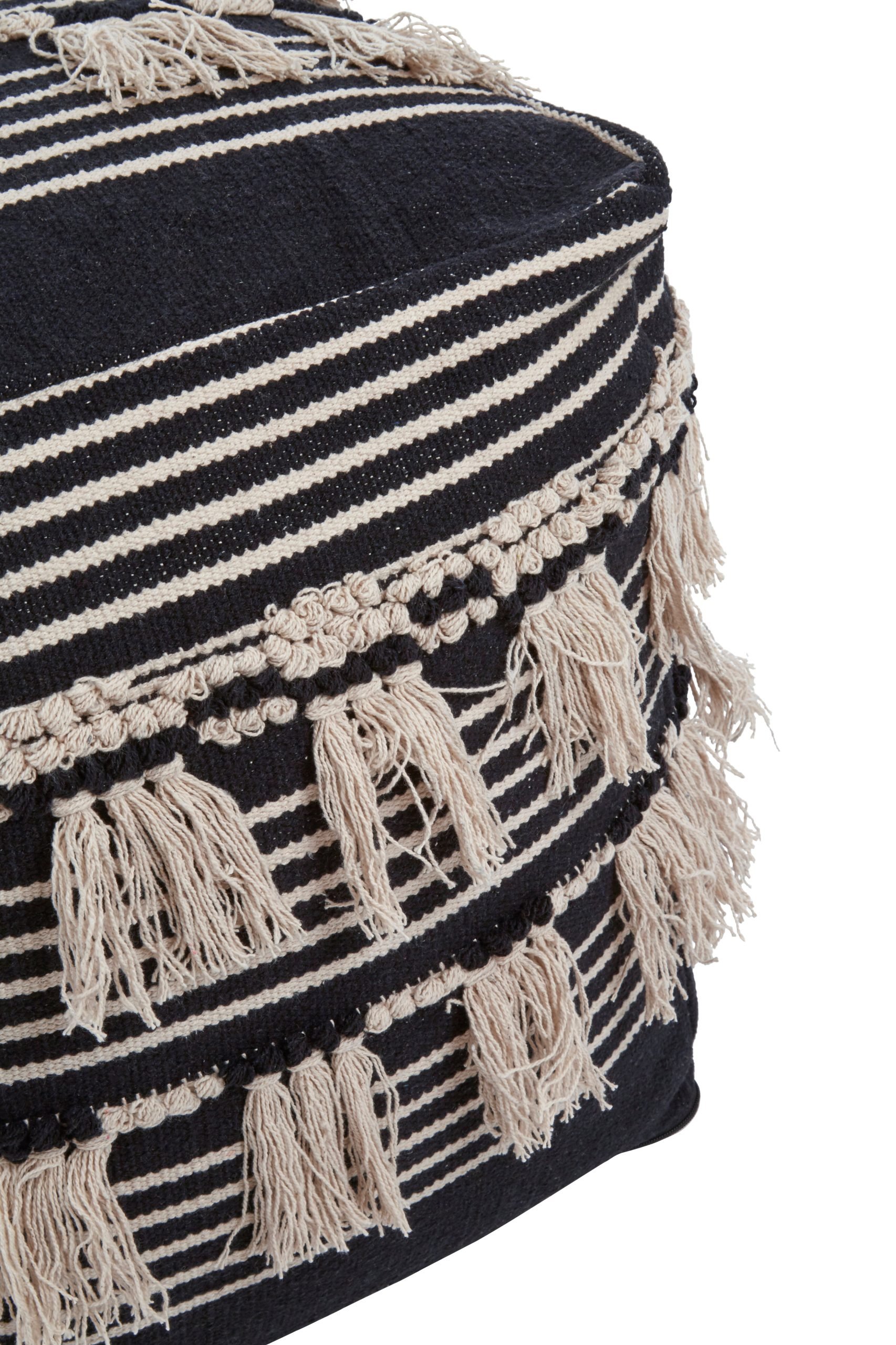 Circolo Black Pouffe 5 scaled jpeg