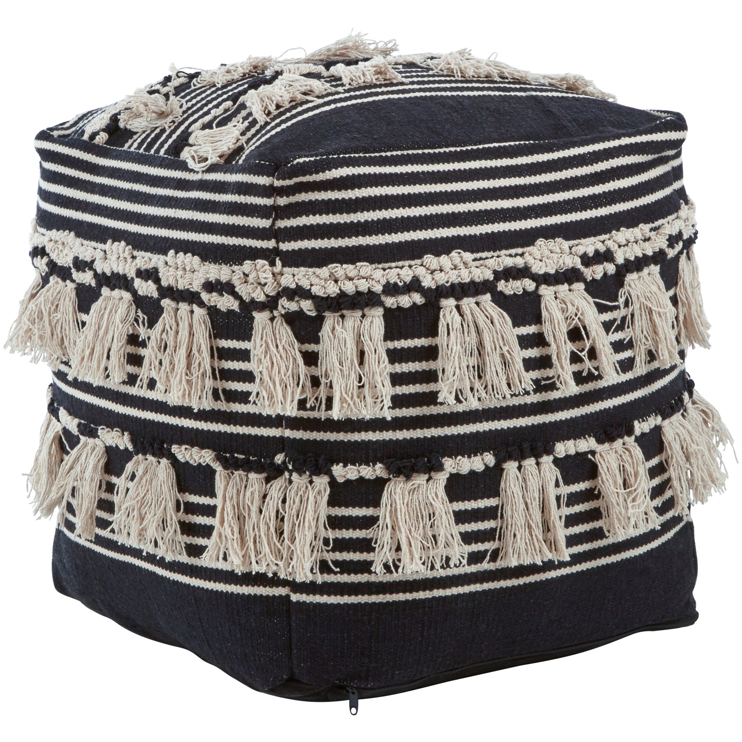 Circolo Black Pouffe 3 scaled jpeg