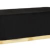 Hacienda Black Velvet Bench With Matte Gold Base 2 jpg