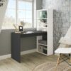 double white and grey effect computer desk table with bookcase p jpg