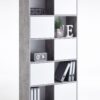luiz concrete grey and white tall bookcase p jpg