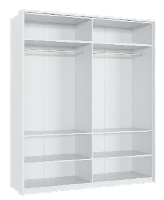 Rado 4 Door White High Gloss Mirrored Wardrobe 4 rado door white high gloss mirrored wardrobe p jpg