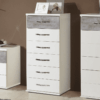 ramina concrete grey and white narrow chest of drawers p png