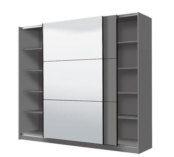 valentina grey cm sliding wardrobe with mirror p jpg